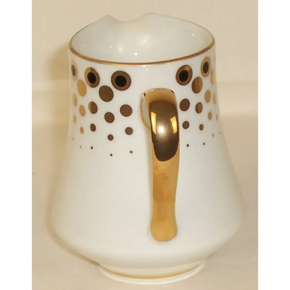 Vintage Mikasa Embassy Creamer Fine China Narumi Japan 5679 Gold Dot